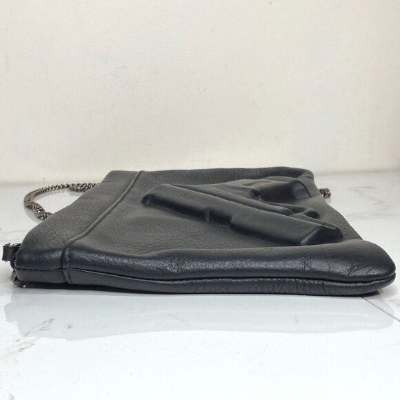 Vlieger & Vandam Black Leather Gun Embossed GUARDIAN ANGEL Bag Purse - Picture 6 of 12